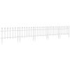 Decorative Garden Border Panels 5 Pack Flower Bed Edging White Yard Fencing