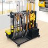 Garden Tool Organizer - Heavy Duty Garage Storage and Organization with Wheels - Large Garden Tool Storage Holder for Lawn Yard Patio Shed