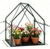 36" x 36" x 43" Mini Outdoor Greenhouse with Detachable PE Bottom Mat