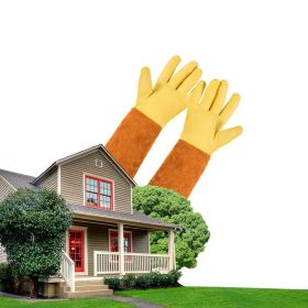 Puncture Resistant Long-Sleeve Garden Gloves for Weeding
