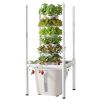 Hydroponic Tower, 30 Pods 6 Tiers Hydroponics Growing System Kit with LED Grow Light & App Control, Vertical Home Garden with 20L Water Tank & Pump