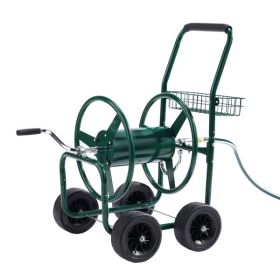 Hose Reel Cart, Hold Up to 250 ft Hose, Garden Water Hose Carts Mobile Tools with 4 Wheels