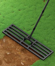 40x10 inch Lawn Leveling Rake, Upgraded Lawn Leveler Tool Heavy Duty Reinforced Connection, Garden Rake with Adjustable Long Handle