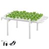 Hydroponics Growing System Kit, 1-Tier 36 Sites UPVC Pipe Hydroponic Grow Kit with Timed Irrigation, Sun & Light Blocking Pipes