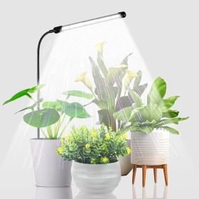 Grow Light for Indoor Plants Growing, 6000K Full Spectrum Gooseneck Plant Lamp for Seedings Succulents Small Plants, Auto On/Off Timing & 5 Dimming