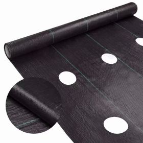 3ft*25ft Perforated Woven Groundsheet, Weed Control Sheet for Gardens and Horticulture, Breathable and Durable