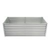 6×3×2ft Galvanized Raised Garden Bed, Metal Outdoor Planter Box, Rectangular Garden Bed for Planting Vegetables Fruits Flowers, Silver