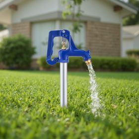 Frost Proof Yard Hydrant, 3.22FT Freeze-Proof Outdoor Faucet with 12" Bury Depth, 3/4" NPT Pipe Connection & 3/4" NH Hose Coupling