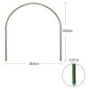 12PC 0.31inch x 5ft Small greenhouse plastic elbows, 23.6inch x 25.6inch garden arch support accessories, greenhouse arch pole connecting pipes