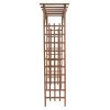 [Same Code: 43529880]Beautiful And Practical Garden Arch Dark Brown