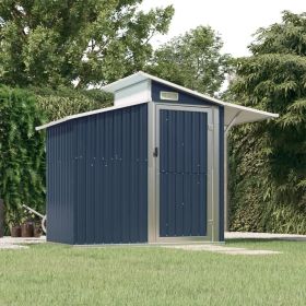 Garden Shed Anthracite Galvanized Steel, PC board Large