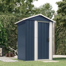 Garden Shed Anthracite Galvanized Steel Medium Garden Shed