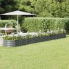 Garden Raised Bed Grey Powder-coated steel Large