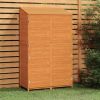 Garden Shed Brown Solid fir wood 40.2 x 20.5 x 68.7 in