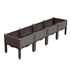 63.0in Deep Raised Garden Bed – Durable Planter Box with Legs for Vegetables, Herbs, and Flowers, Outdoor Garden Container