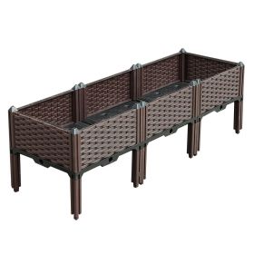 47.2inches Deep Raised Garden Bed – Durable Planter Box with Legs for Vegetables, Herbs, and Flowers, Outdoor Garden Container
