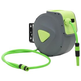 Automatic Retractable Water Hose Reel Wall Mounted 65.6'+6.6'