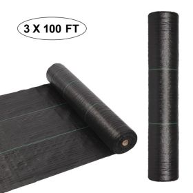 3*100ft Black Weeding Cloth Polyethylene Foldable