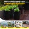 DWC Hydroponic System, 5 Gallon 4 Buckets, Deep Water Culture Growing Bucket, Hydroponics Grow Kit with Pump, Air Stone and Water Level Device