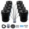 DWC Hydroponic System, 5 Gallon 8 Buckets, Deep Water Culture Growing Bucket, Hydroponics Grow Kit with Pump, Air Stone and Water Level Device
