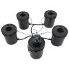 DWC Hydroponic System, 5 Gallon 5 Buckets, Deep Water Culture Growing Bucket, Hydroponics Grow Kit with Pump, Air Stone and Connected Reservoir