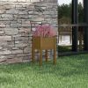 Garden Planter Honey Brown 15.7"x15.7"x27.6" Solid Wood Pine