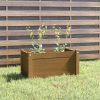 Garden Planter Honey brown Solid pinewood 23.6 in Durable
