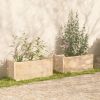 Garden Planters 2 pcs 39.4"x19.7"x19.7" Solid Wood Pine