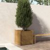 Garden Planter Honey Brown Solid Pinewood Large Durable
