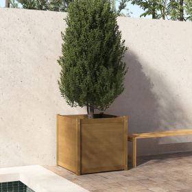 Garden Planter Honey Brown Solid Pinewood Large Durable