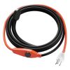 Pipe Heating Cable, 6FT 7W/FT Heat Tape for Pipes with Built-in Thermostat, Water Pipe Heat Cable Protects PVC Hose