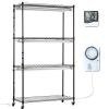 Plant Stand with Grow Light, 4 Tiers Plant Shelf with 3000K 180W LED Full Spectrum Light for Indoor Plants