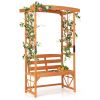 2-in-1 Multifunctional Garden Arch Bench - 39'x15.5' Seat Size, 660 lbs Capacity, Fir Wood with Weather-Resistant Coating