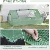 Mini Greenhouse, Small Green House, Garden Planting Shed, Outdoor Flower Planter Warm House with Zipper Windows and Door, Green