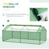 Mini Greenhouse Portable Hot House for Plants with Large Zipper Windows for Outdoor, Indoor, Garden, Green