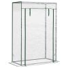 40"L x 20"W x 59"H Walk-in Garden Greenhouse with Steel Frame Outdoor Hot House Tomato Plant Warm House w/ Roll up Door, Plastic Cover, Clear