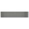 Garden Raised Bed Galvanized Steel 130.7"x15.7"x26.8" Gray