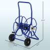 Garden Hose Reel Cart, Portable Water Hose Cart Hold Up to 98' of 5/8" Hose (Hose Not Included), Blue