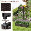 Set of 2 Rustic Style Trellis Planter, Raised Garden Bed Indoor Outdoor Planting Box for Vegetables Flowers