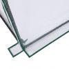 Mini Greenhouse with PVC Cover, Indoor Outdoor Plant Gardening Green House for Garden Backyard, 106*36*36in, White