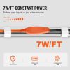 Pipe Heating Cable, 18FT 7W/FT Heat Tape for Pipes with Built-in Thermostat, Water Pipe Heat Cable Protects PVC Hose