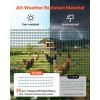 Temporary Fence with Posts, 3.9 x 98.4 FT Plastic Mesh Fencing, Garden Safety Fences Netting with Double-Spike Stakes & Guy Ropes