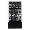 [Same Code: 96402386]Metal Garden Bed with Trellis, 70 Inch Height Metal Planter Box with Trellis, Garden Box for Climbing Plants Vegetable
