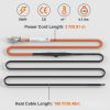 Self-Regulating Pipe Heating Cable, 100-feet 5W/ft Heat Tape for Pipes Freeze Protection, Protects PVC Hose, Metal and Plastic Pipe from Freezing