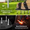 Lawn Aerator Shoes with Adjustable Strap and Heavy Duty Spikes for Grass Aerating Patio Garden One-Size-Fits-All Use for Yard Patio Lawn Garden Black
