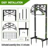 Garden Hose Holder - Upgraded Water Hose Holder Stand with Storage Basket Holds 151ft, Heavy Duty Freestanding Garden Hose Hanger Storage Rack
