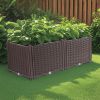 31.5 inches Deep Planter Box – Durable Outdoor Plastic Garden Bed for Vegetables, Herbs, and Flowers, Space-Saving Raised Garden Container