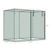 6' x 3' x 5' Crop Cage, Plant Protection Tent with Zippered Doors for Vegetable Garden, Backyard, Green