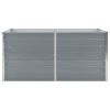 Raised Garden Bed 63"x31.5"x17.7" Galvanized Steel Gray