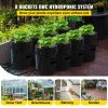 DWC Hydroponic System, 5 Gallon 8 Buckets, Deep Water Culture Growing Bucket, Hydroponics Grow Kit with Pump, Air Stone and Water Level Device